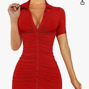 Rouched Bodycon Dress